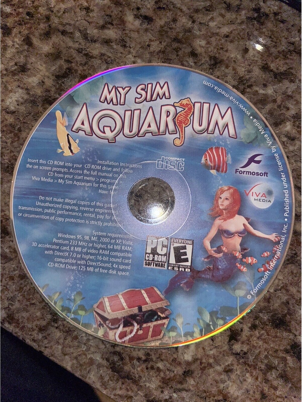 My Sim Aquarium pC Replacement Disc